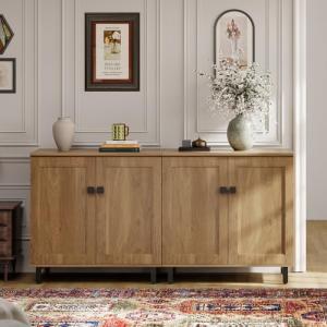 Farmhouse Modern Buffet Sideboard Storage Cabinet