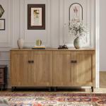 Farmhouse Modern Buffet Sideboard Storage Cabinet