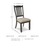 Tyler Creek Antique Black Dining Chairs, Set of 2