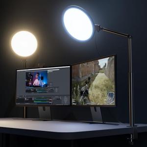10.2" Adjustable Desk Ring Light for Video Calls