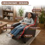 Leather Recliner Chair for Home Theater Lounge