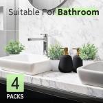 Mini Potted Fake Plants – 4 Pack Set