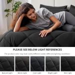 Luxurious Black Queen Comforter Set - 7 Pieces