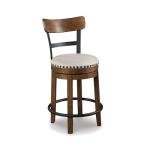 Rustic Farmhouse Counter Height Swivel Bar Stool