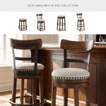Rustic Farmhouse Counter Height Swivel Bar Stool