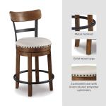 Rustic Farmhouse Counter Height Swivel Bar Stool