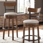 Rustic Farmhouse Counter Height Swivel Bar Stool