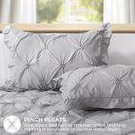 Grey Queen Comforter Set 7-Piece Bedding Bundle