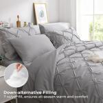 Grey Queen Comforter Set 7-Piece Bedding Bundle