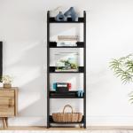 Tall 5-Tier Narrow Black Bookshelf for Any Room