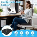 TranquilRelax Large Foam Seat Cushion - Black
