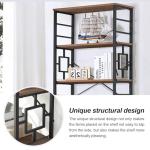 HOMISSUE 84" Industrial Tall Bookshelf with Metal Frame