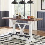 Valebeck Rustic Farmhouse 36" Counter Height Table