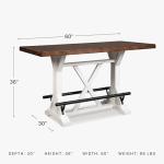 Valebeck Rustic Farmhouse 36" Counter Height Table
