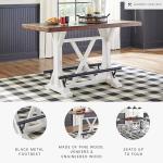 Valebeck Rustic Farmhouse 36" Counter Height Table