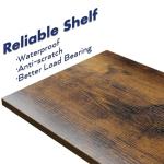 NUMENN 5-Tier Vintage Bookshelf for Home or Office