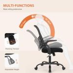 Ergonomic Mid-Back Rolling Desk Chair in Black
