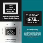 8-inch Digital Clock for Seniors with Alarms