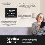 8-inch Digital Clock for Seniors with Alarms