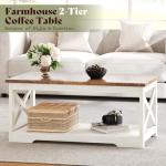 Farmhouse 3-Piece Table Set with USB Charging
