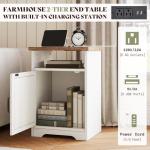 Farmhouse 3-Piece Table Set with USB Charging