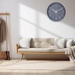 Modern 12-Inch Silent Battery Operated Wall Clock