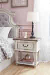 Realyn Cottage Style 1 Drawer Nightstand - Chipped White