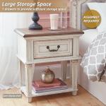 Realyn Cottage Style 1 Drawer Nightstand - Chipped White