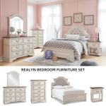 Realyn Cottage Style 1 Drawer Nightstand - Chipped White