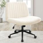 Orange Criss Cross Rolling Office Chair