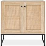Rattan 2-Door Storage Cabinet for Any Room