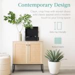 Rattan 2-Door Storage Cabinet for Any Room