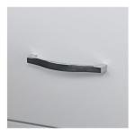 Mobile White File Cabinet with 3 Drawers