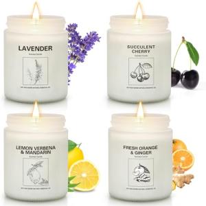 Scented Soy Candle Set - 4 Pack