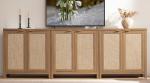 Boho Rattan Sideboard Cabinet with Storage