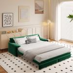 Queen Size Pull-Out Sleeper Sofa Couch Bed