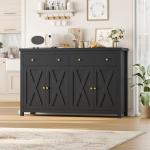 Stylish Black Sideboard Buffet Cabinet with Storage