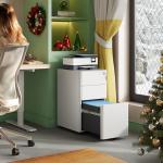 DEVAISE Slim Vertical File Cabinet with 3 Drawers