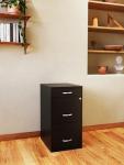 Hirsh Industries Black 3-Drawer File Cabinet