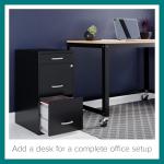 Hirsh Industries Black 3-Drawer File Cabinet