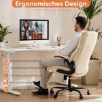 Cream Ergonomic High Back Gaming Office Chair