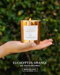 Eucalyptus Orange Wood Wick Soy Candles - 8 Oz