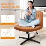 DUMOS Comfy Armless Adjustable Desk Chair