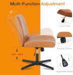 DUMOS Comfy Armless Adjustable Desk Chair
