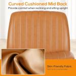 DUMOS Comfy Armless Adjustable Desk Chair