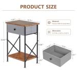 VECELO Modern X-Design Nightstand Set of 2