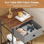 VECELO Modern X-Design Nightstand Set of 2