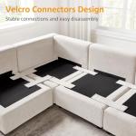 VANOMi 121" Convertible Modular Sectional Sofa