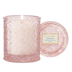 Sandalwood Rose Scented Candle - 40 Hours Burn