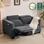 MCombo 62.2'' Power Loveseat Recliner Sofa - Dark Grey